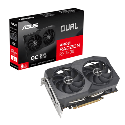 Asus Dual RX 7600 V2 OC Edition 8GB Graphics Card